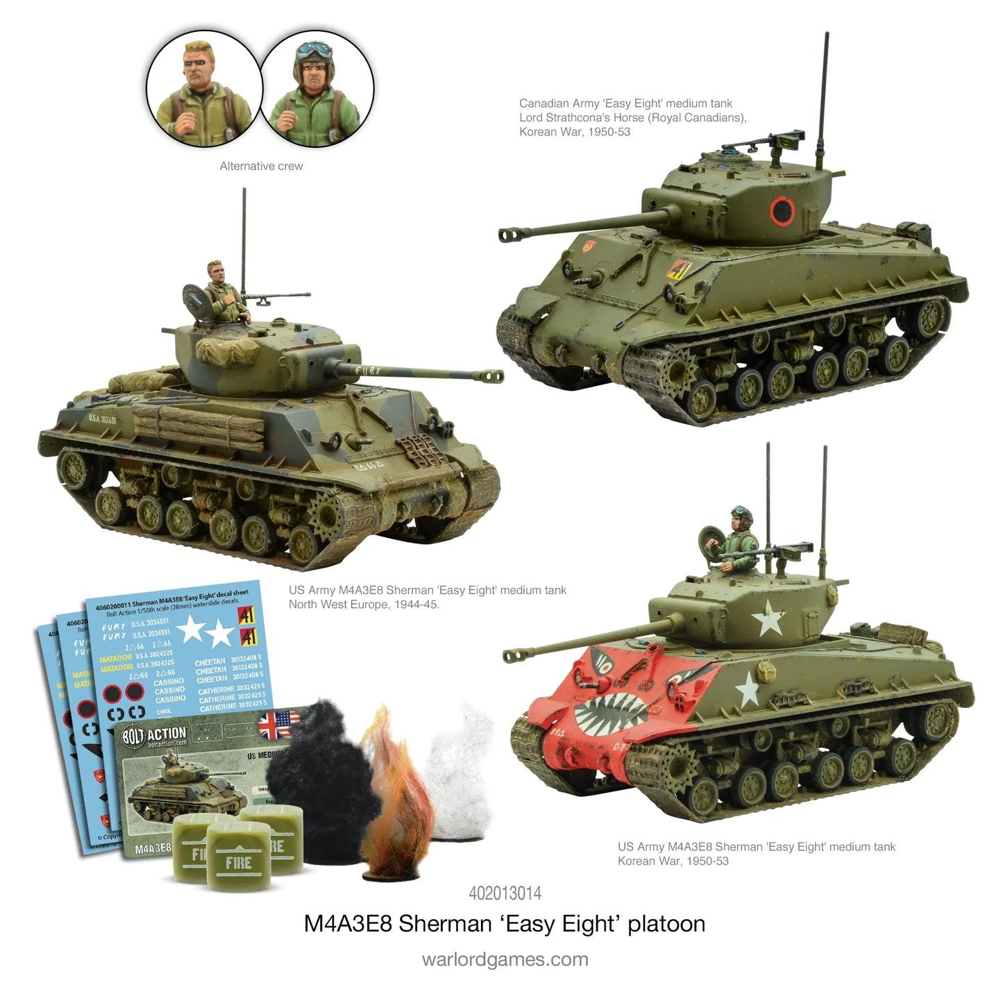 Bolt Action US Army M4A3E8 Sherman Easy Eight Platoon