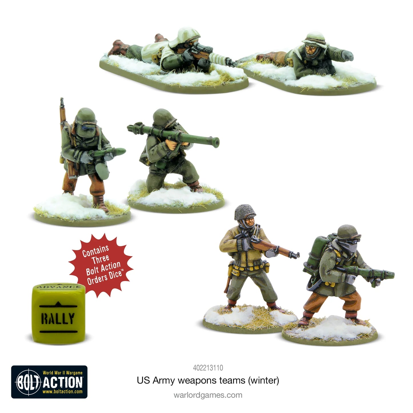 Bolt Action US Army (Winter) Weapons Teams