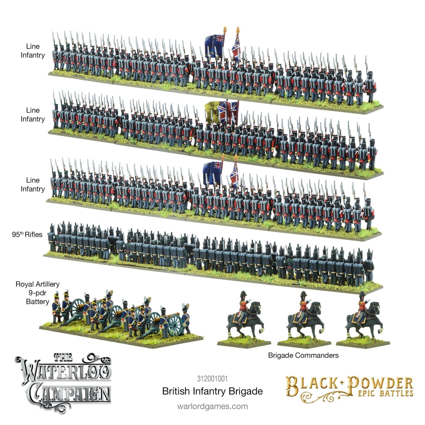 Black Powder Epic Battles: Waterloo - British Infantry Brigade