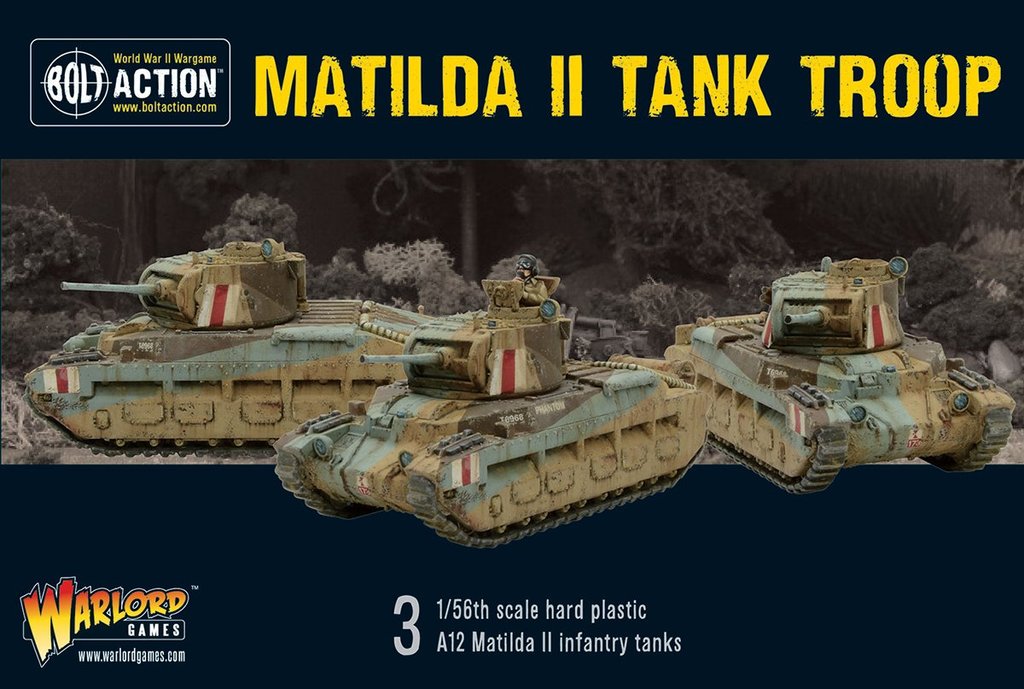 Bolt Action Matilda II Tank Troop