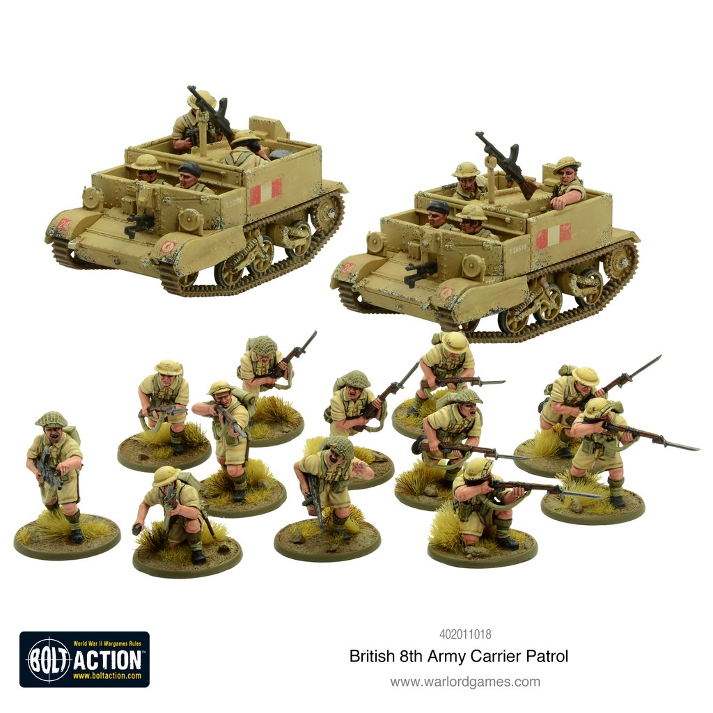 Bolt Action British 8th Army Carrier Patrol