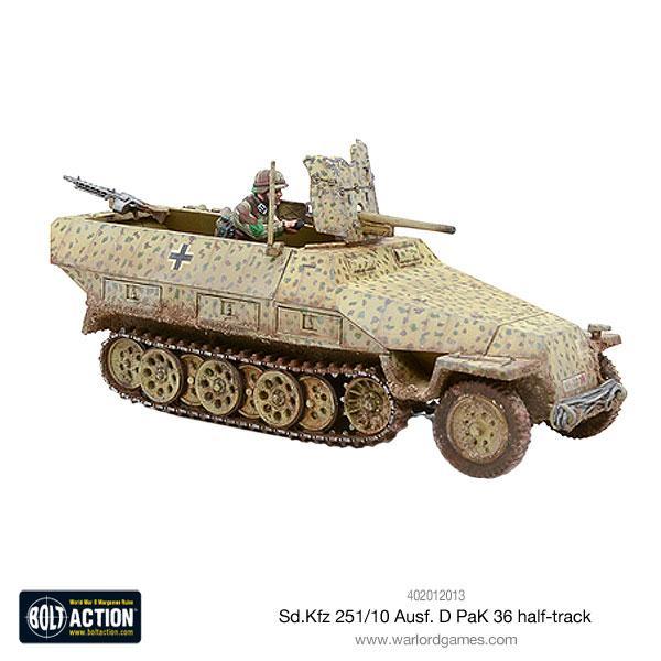 Bolt Action Sd.Kfz 251/10 ausf D (37mm Pak) Half Track