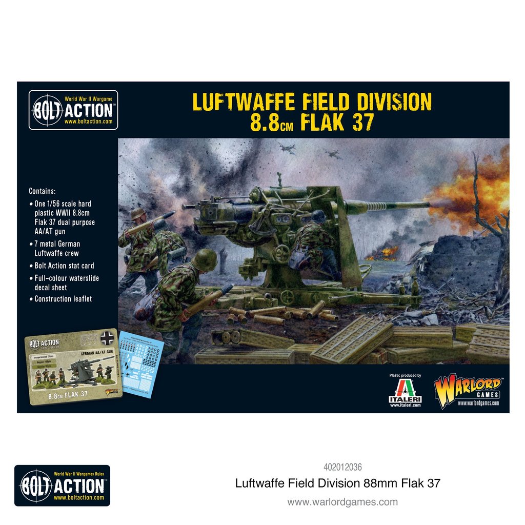 Bolt Action Luftwaffe Field Division 8.8cm Flak 37
