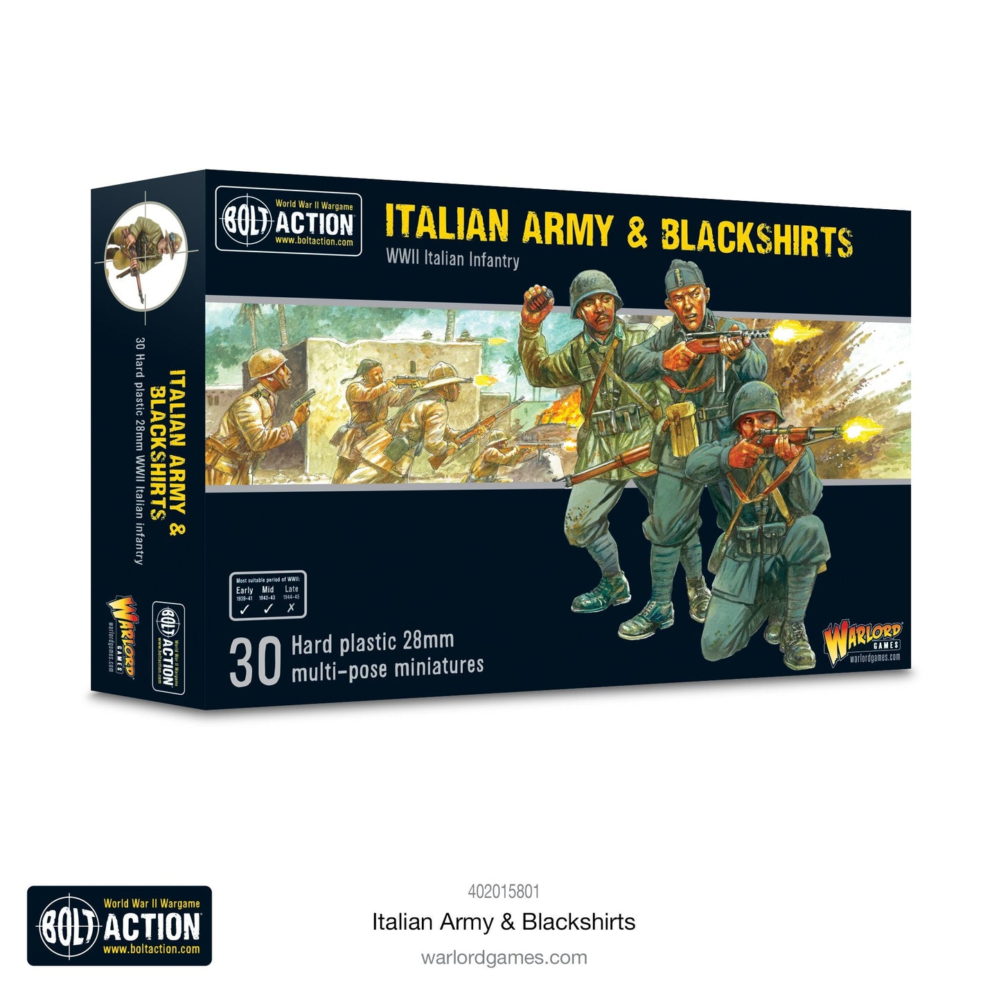 Bolt Action Italian Army & Blackshirts Plastic Boxed Set