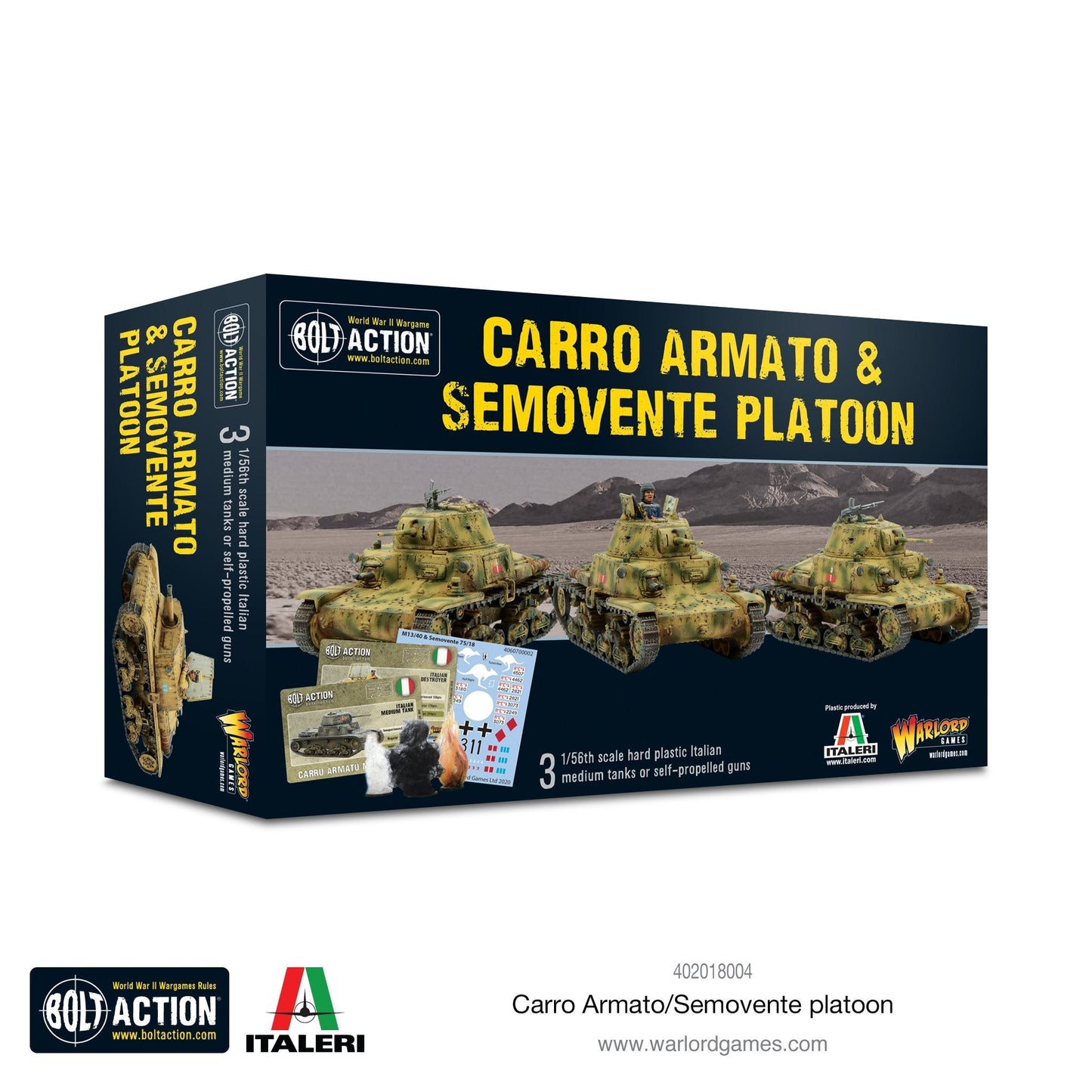 Bolt Action Italian Carro Armato & Semovente Platoon