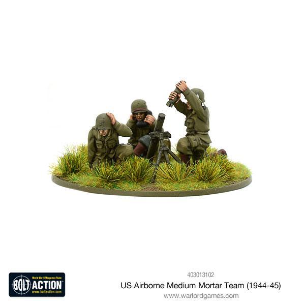 Bolt Action US Army Airborne Medium Mortar Team (1944-45)