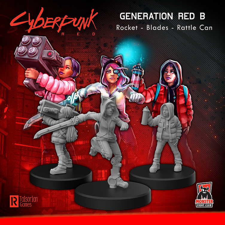 Cyberpunk RED Miniatures - Generation Red