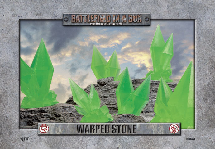 Battlefield Features Warped Stone - Green (x6)
