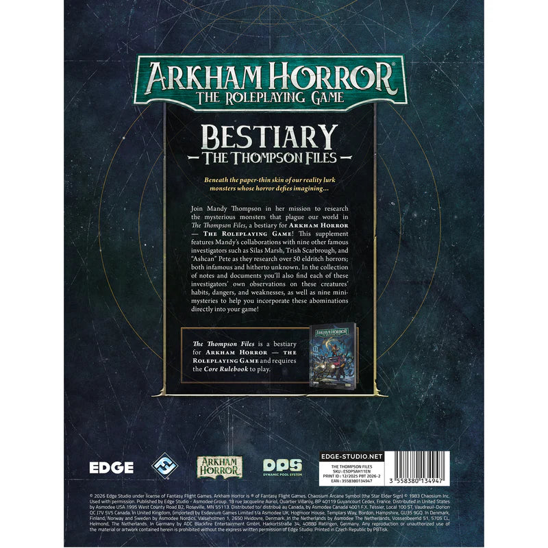 Arkham Horror RPG The Thompson Files