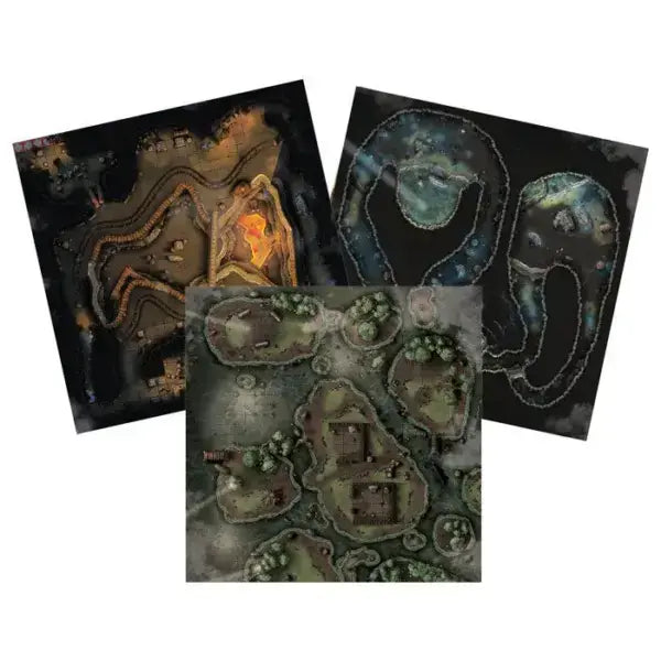 Grim Hollow RPG: Lairs of Etharis Map Pack