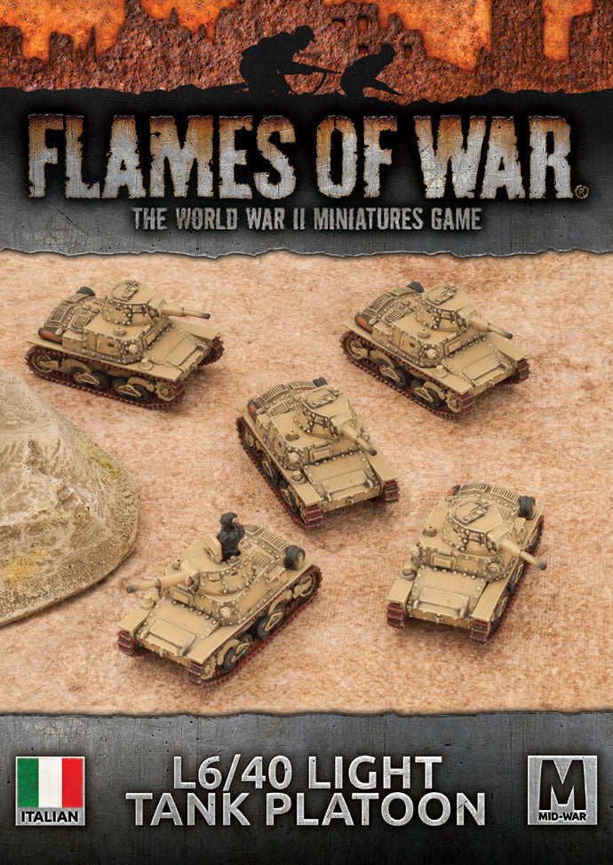 Flames of War Italian L6/40 Light Tank Platoon
