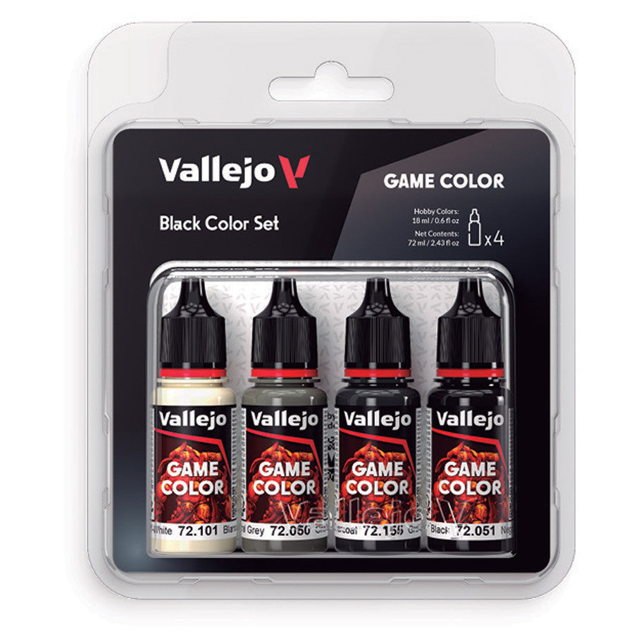 Vallejo Game Color Black Set (4)