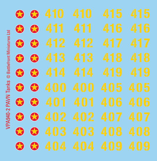 Nam PAVN Decal Sheets