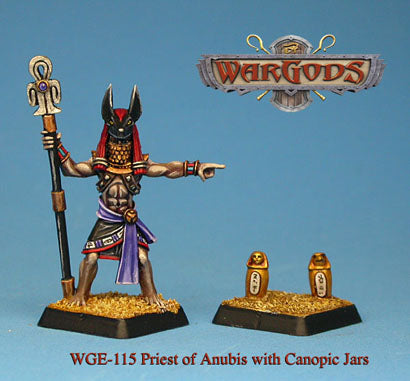 WarGods of Aegyptus Priest Of Anubis With Canopis Jars