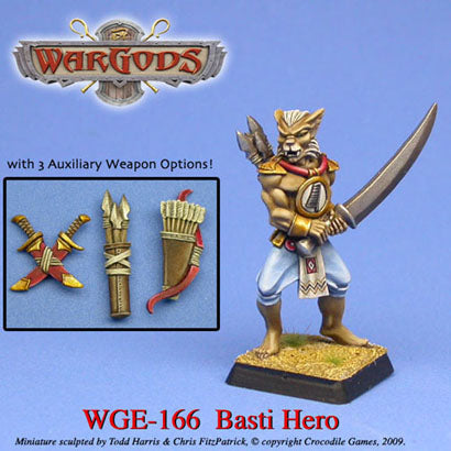 WarGods of Aegyptus Basti Hero With Auxiliary Weapon Sprue