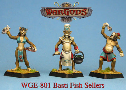 WarGods of Aegyptus Basti Camp-Followers 1: Fish Monger Pack