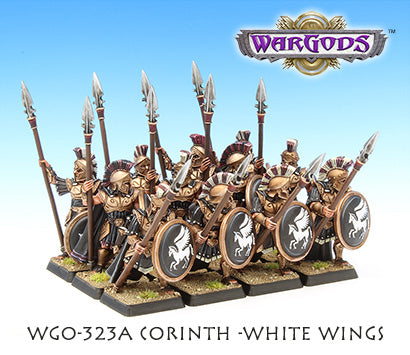 WarGods of Olympus Corinth Hoplite Unit - White Wings