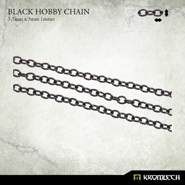 Kromlech Black Hobby Chain (1 Meter)