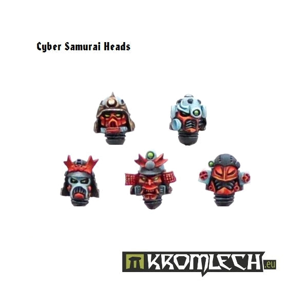 Kromlech Cyber Samurai Heads (10)