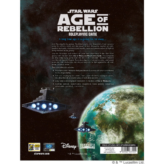 Star Wars RPG Age of Rebellion Core Rulebook