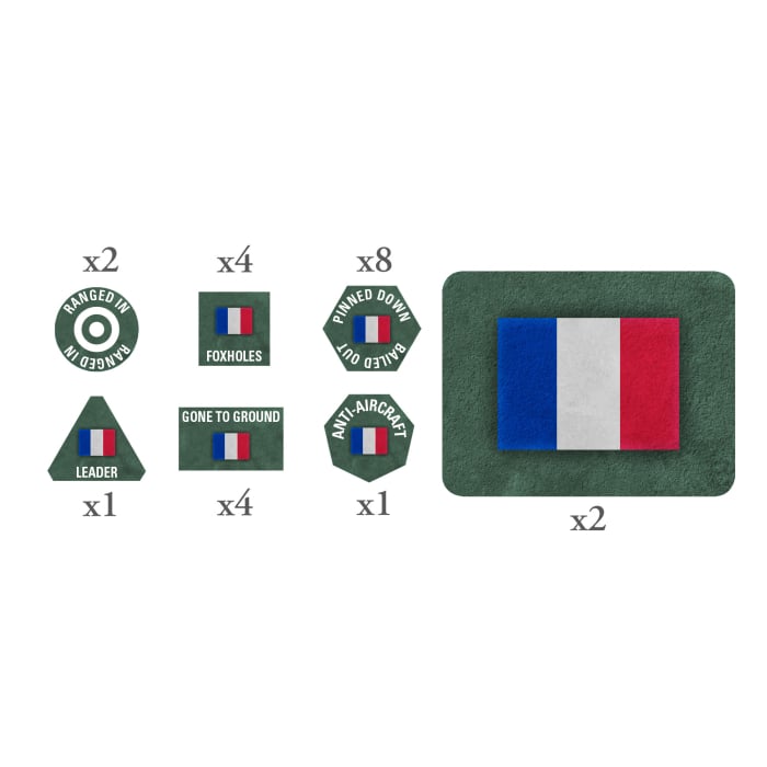 Flames of War French EW Tokens and Objectives