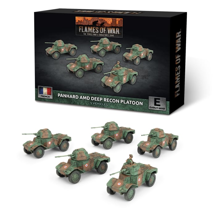 Flames of War Panhard AMD Deep Recon Platoon
