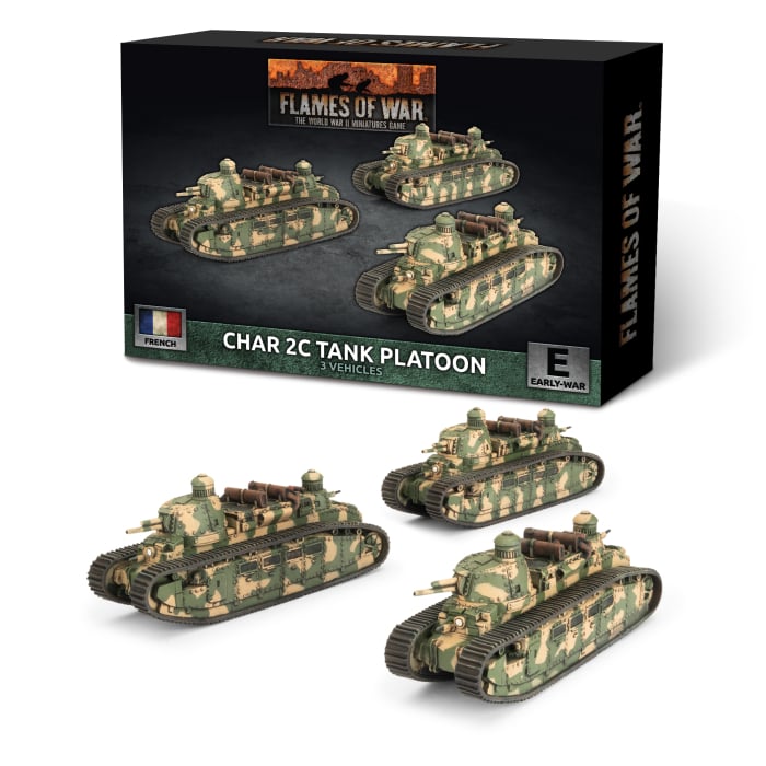 Flames of War Char 2C Tank Platoon