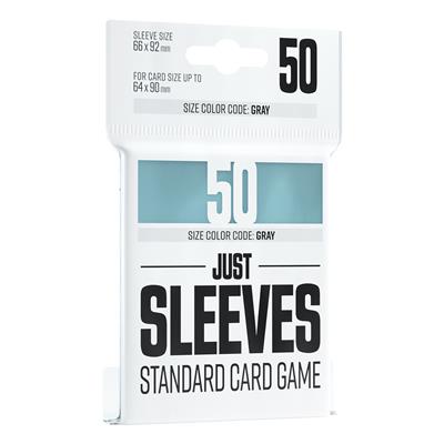 Just Sleeves Pack of 50 Standard Card Game Clear