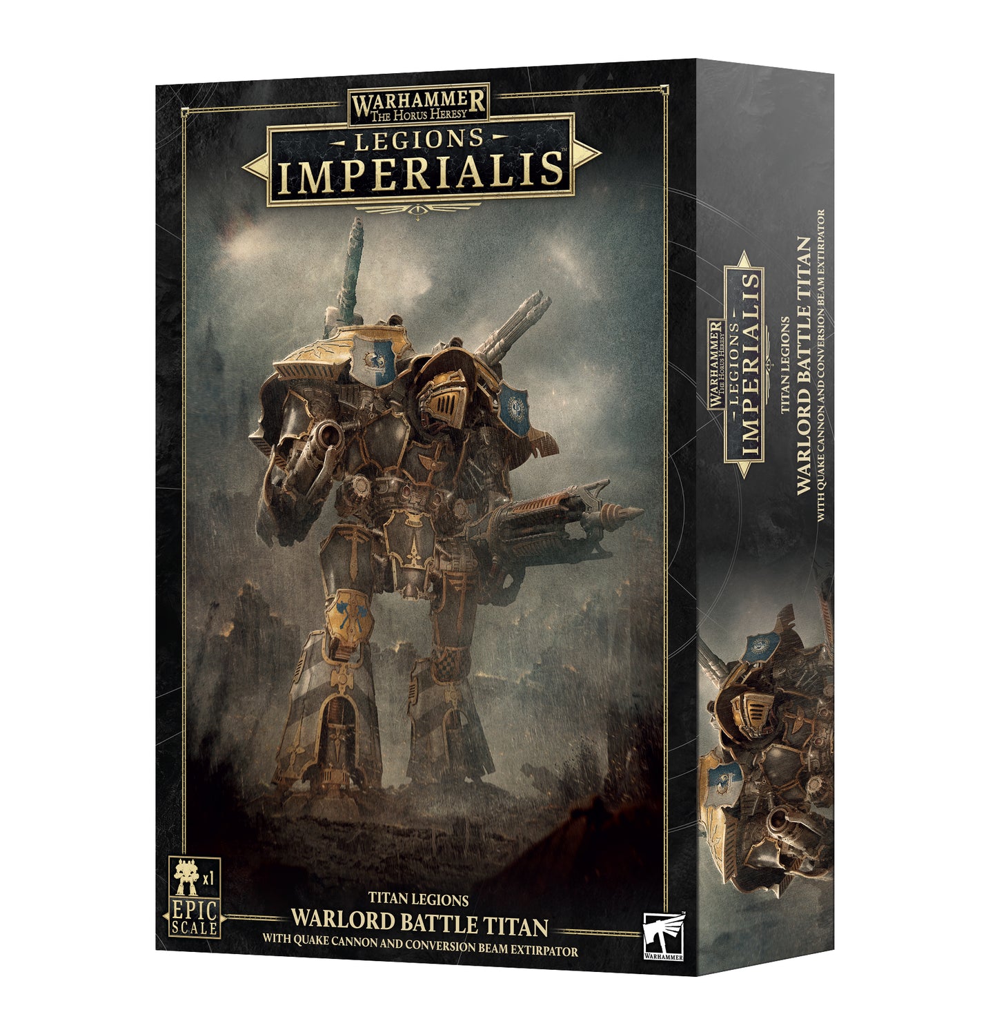 HH Legions Imperialis Warlord Titan+Quake Cannon & Beam/Ex