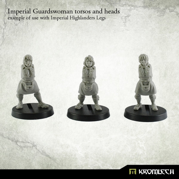 Kromlech Imperial Guardswoman Torsos And Heads (5)