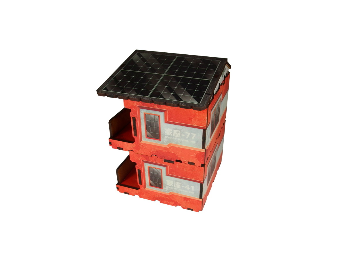 Infinity District 5 Kokkyo-3 Quarters Prepainted (Red)