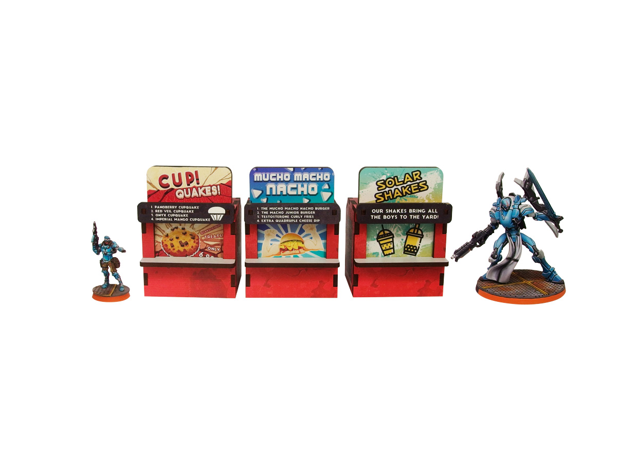 Infinity District 5 Food Booths Prepainted (Red)