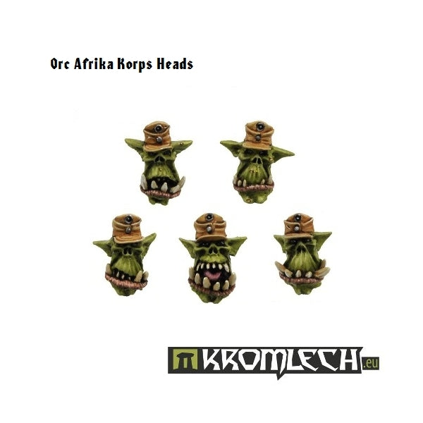 Kromlech Orc "Afrika Korps" Heads (10)