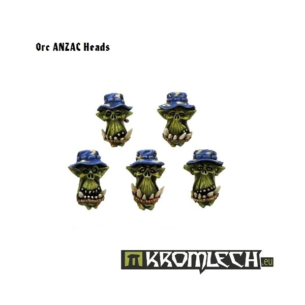 Kromlech Orc Anzac Heads (10)