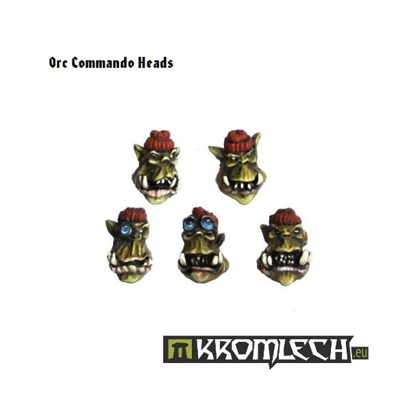 Kromlech Orc Commando Heads (10)