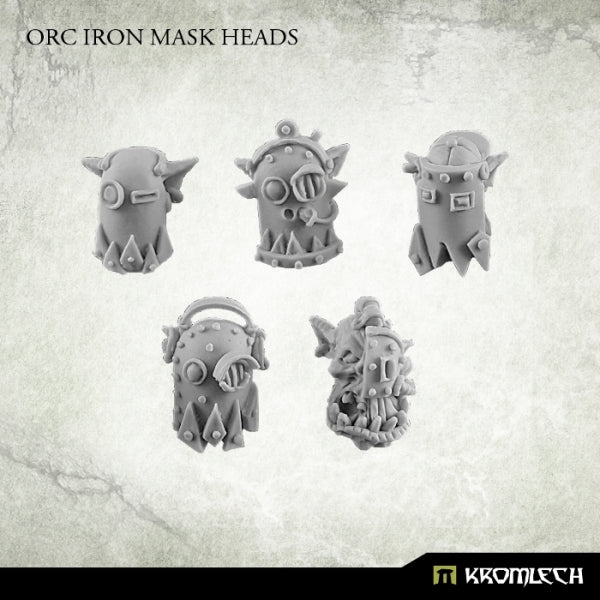 Kromlech Orc Iron Mask Heads (10)