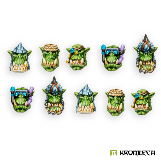 Orc Storm Riderz Heads (10)