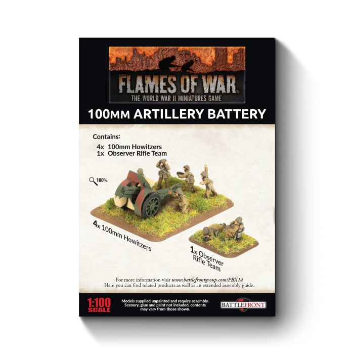 FOW Polish 100mm Artillery Battery