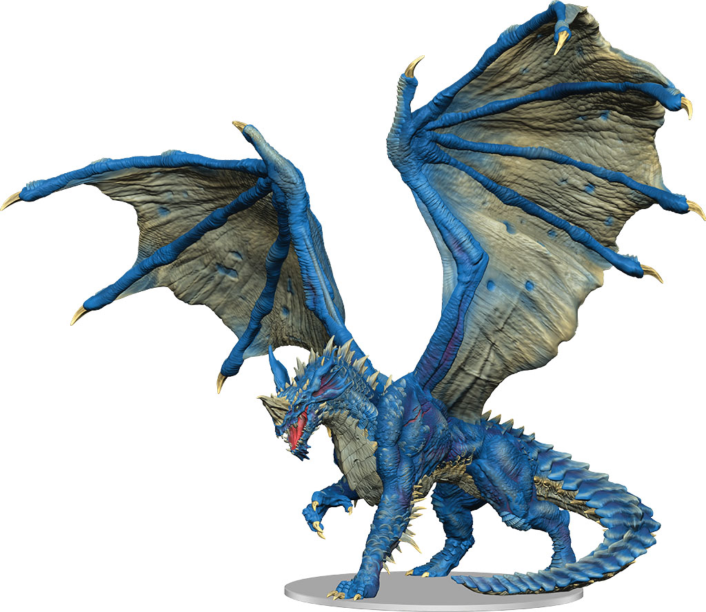 D&D Fantasy Miniatures: Icons of the Realms - Adult Blue Dragon Premium Figure