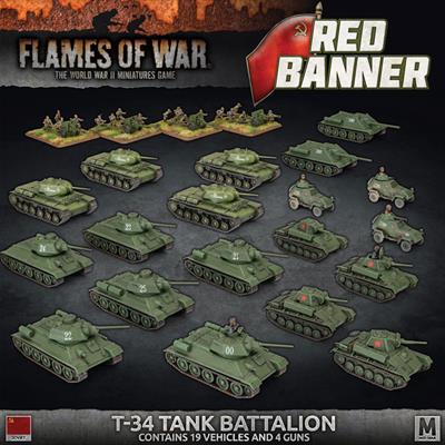 FOW Red Banner T-34 Tank Battalion Army Deal