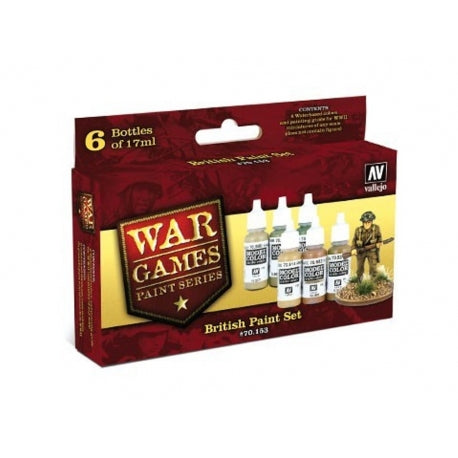 VAL War Games Series - British Paint Set 70.153