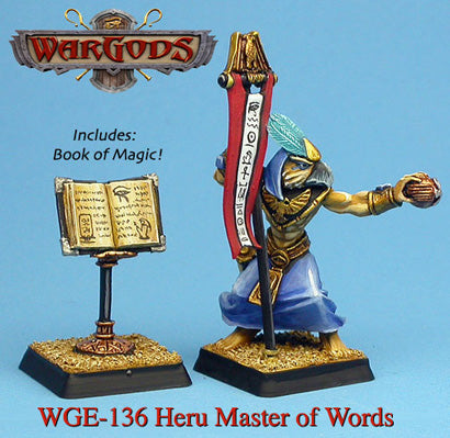 WarGods of Aegyptus Heru Master Of Words With Spell Book
