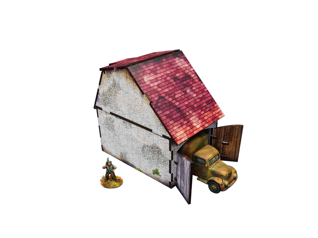 WW2 Normandy Coach House w. Chicken Coop