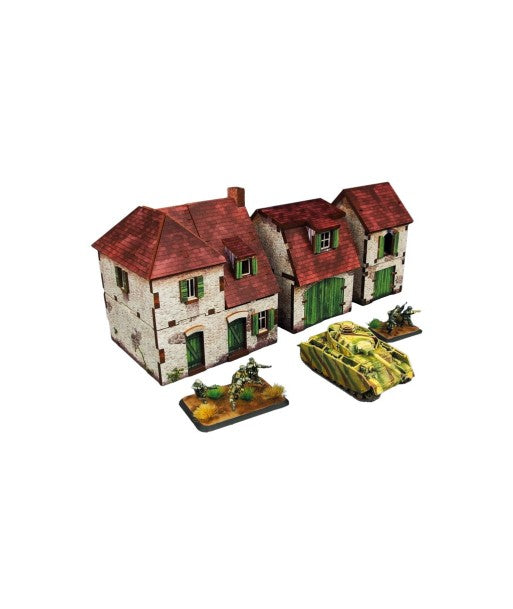 WW2 Normandy Farmhouse w. Outbuildings (15mm)