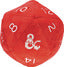 Dungeons & Dragons RPG: Red and White D20 Jumbo Plush