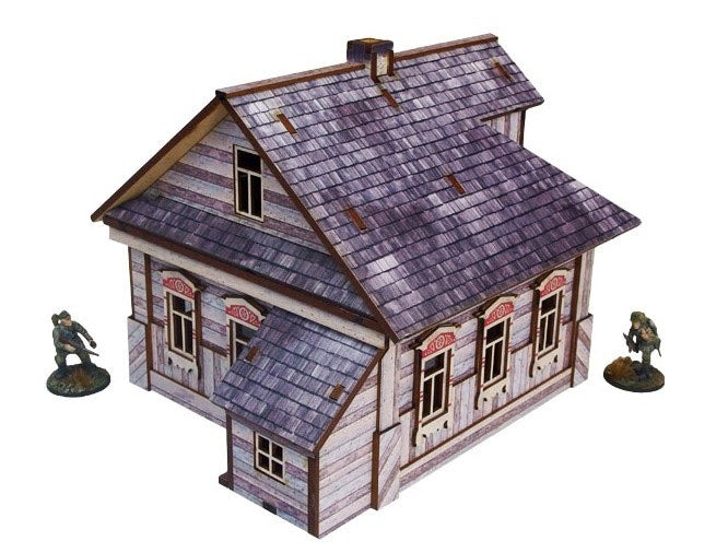 WW2 Ostfront Village Whitewashed Dacha (1)