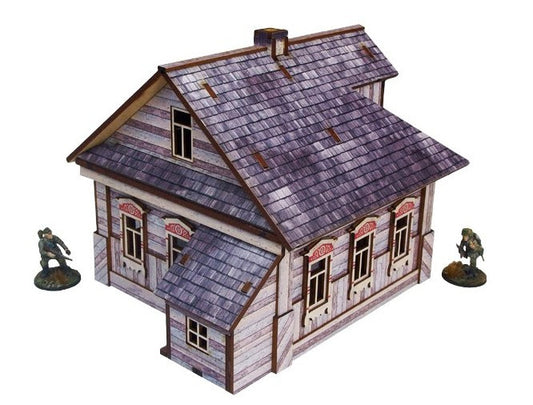 WW2 Ostfront Village Whitewashed Dacha (1)