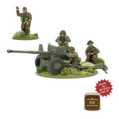 Bolt Action British 6-Pounder Anti-Tank Gun (Plastic)