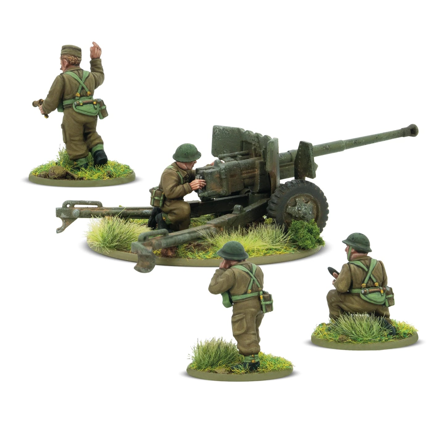 Bolt Action British 6-Pounder Anti-Tank Gun (Plastic)