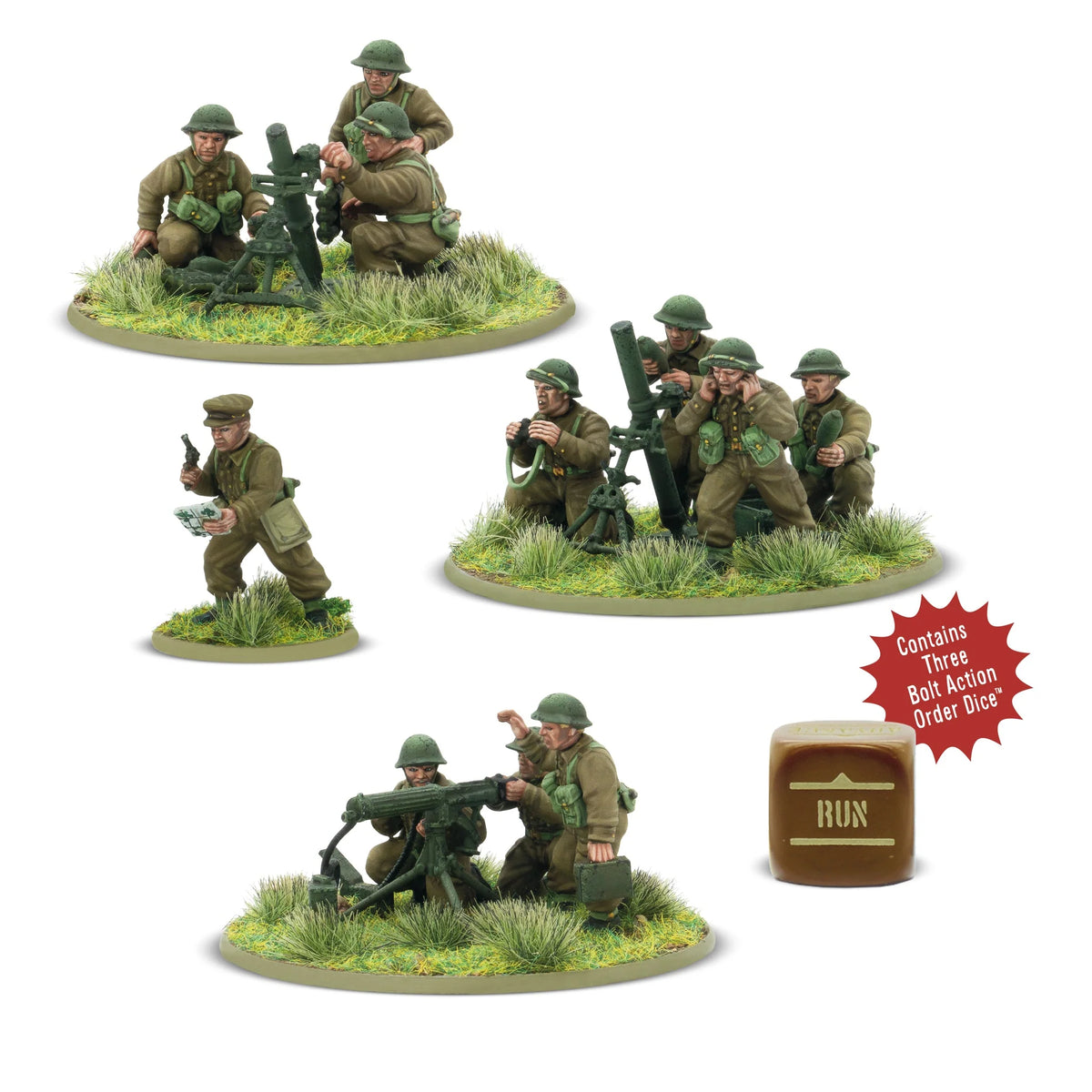 Bolt Action British Heavy Weapons Platoon (Plastic)